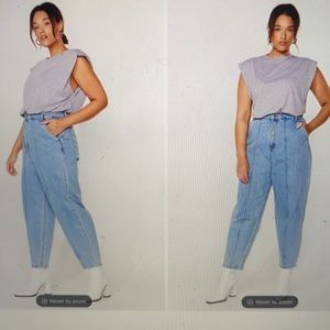 Never worn seam detail jeans
